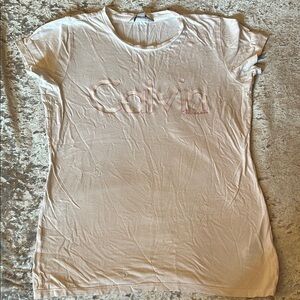 Calvin Klein Women's Pink T-Shirt